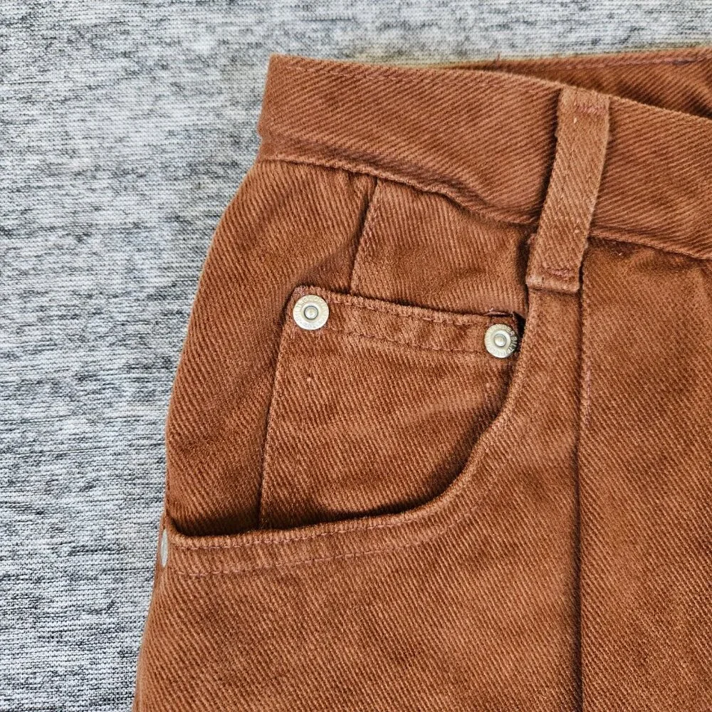 Vintage 90s Womens Gloria Vanderbilt 1991 Cotton Jeans Brown Sz 16 NWT Y2K RARE - Picture 8 of 12